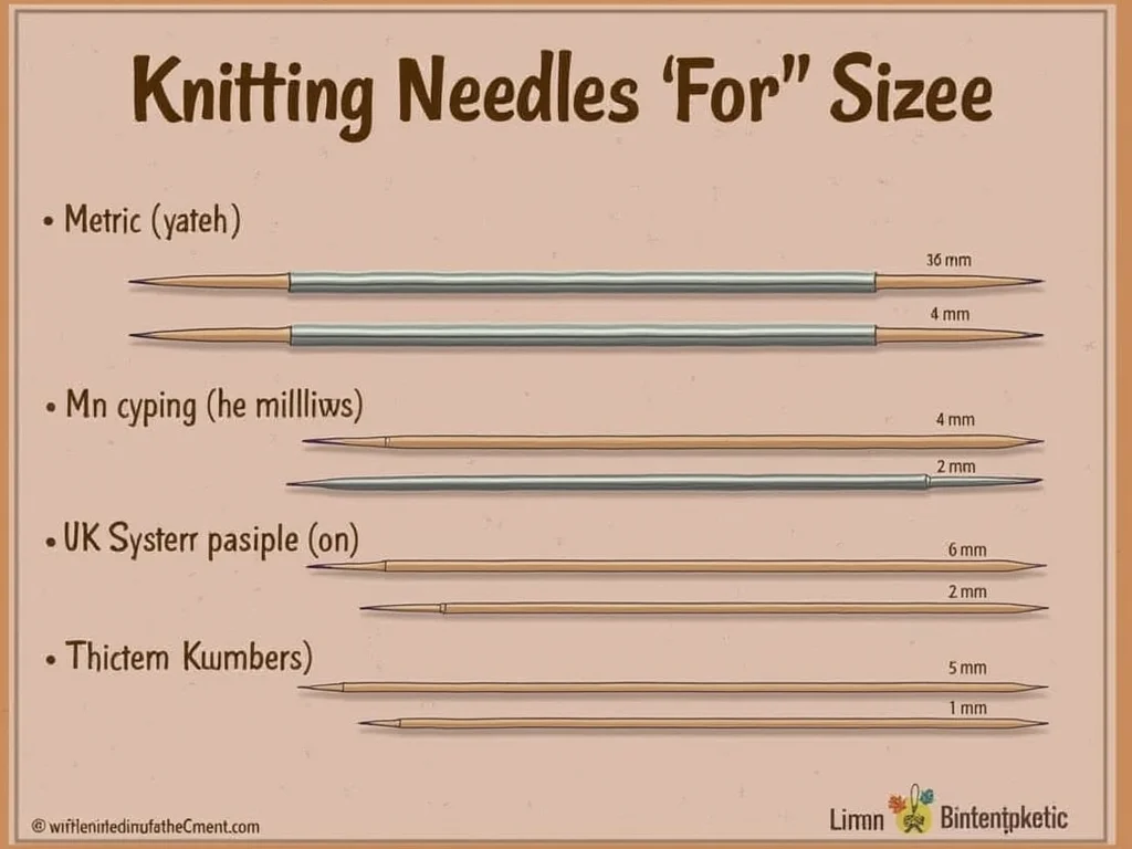 knitting needle size chart